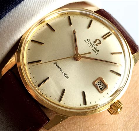 omega 10k gold watch|omega 18k gold watch vintage.